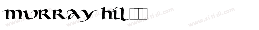 Murray hil字体转换